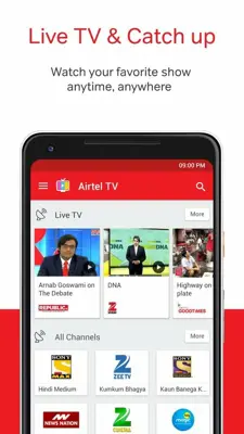 Airtel TV android App screenshot 0