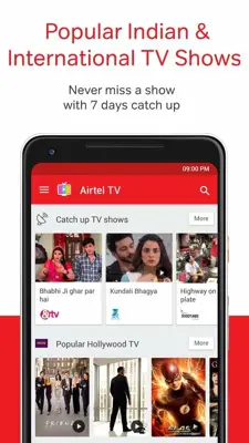 Airtel TV android App screenshot 1