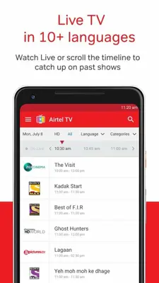 Airtel TV android App screenshot 2